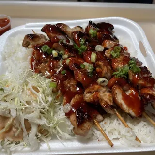 Skewered Chicken Plate