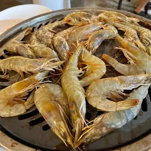My happy shrimp plate