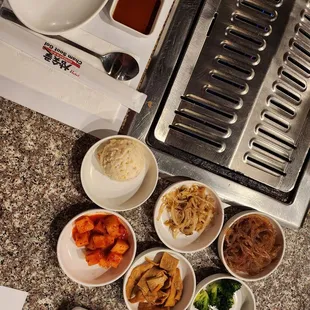 a variety of food items