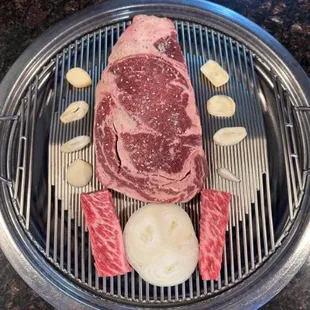 Side Rib eye steak &amp; boneless wagyu only add $18.99