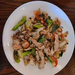 drunken noodles w/ pork