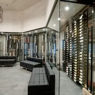 Discover the depths of flavor in Chama Gaucha's impressive wine cellar.
