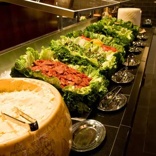 The extensive salad bar.