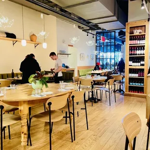 the dining area