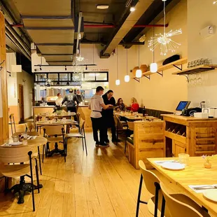 the dining area