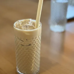 Iced Maple Latte with Oatmilk, Yummy!