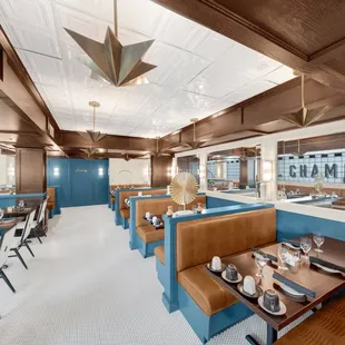 the interior of the restaurant