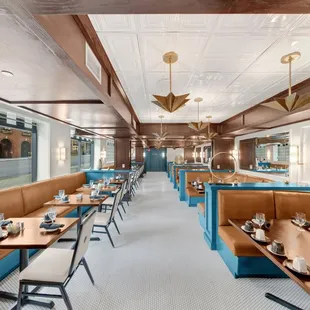 the interior of the restaurant