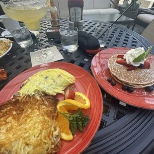 Pancakes omelette margarita