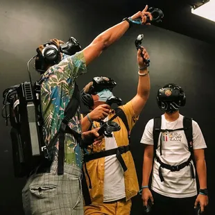 The players in action!