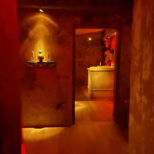 Look inside The Temple. Looks like a pro photo but it was just taken with my phone -- that's how well they decorated it