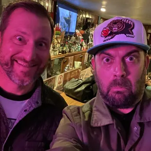 Our faces after drink #2. Hefty pours over here!