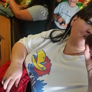 KU fan, Sactown chugger. March Madness was buckwild at Chambers.