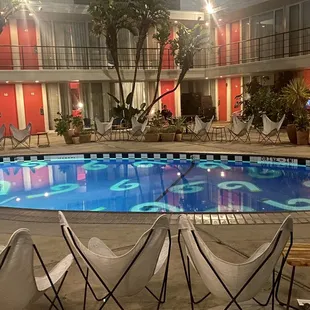 Looking at the pool