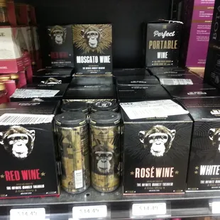 Infinite Monkey Therome Reds! Hidden near boxed wines.. how could they?