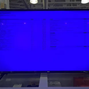 There is a computer screen with a list of deals and promotions on pricing