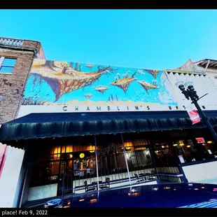 the exterior of the restaurant