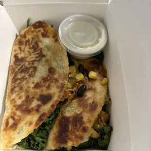 Sweet potato and black bean with gluten free tortilla