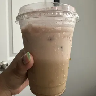 Chocolate covered strawberry latte