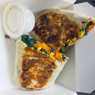 Sweet Potato and Black Bean Burrito