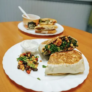 Sweet potato &amp; black bean burrito