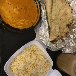 Chicken Tikka Masala and Garlic Naan