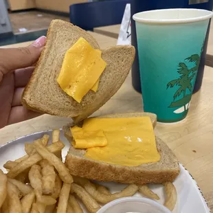 This is a "grilled cheese" from the silversword cafe