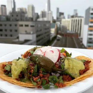 a view of a city skyline