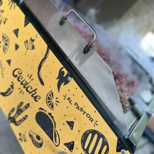 a close up of a street sign