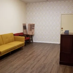 Old 1960s room where you can watch video about chamizal treaty