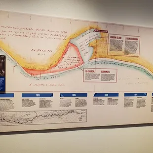 Map showing shifting of the river and thus the border's boundaries