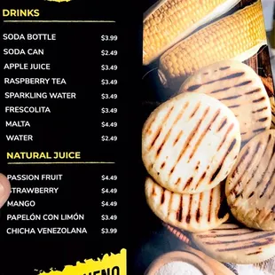 a menu for a mexican restaurant