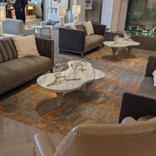 Front lobby sitting area.