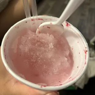 Supposed to be a "strawberry raspa"
