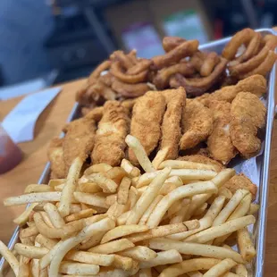 Fries and Chicken fingers