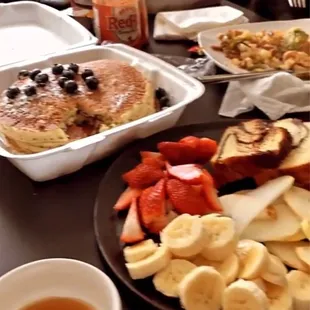 Blueberry Pancakes &amp; Western Omelette