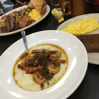 Breakfast Meat (2 type), Eggs and Home Fries Platter