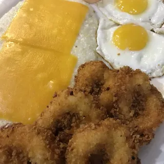 Seafood Deluxe with Grits Platter