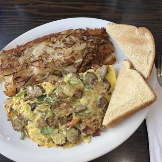 Meat Lover Omelette Platter