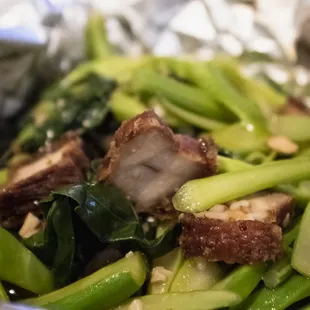 Crispy pork belly was okay