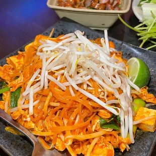 Pad Thai Noodles (chicken) must try