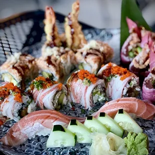 Delicious sushi al fresco this evening :)