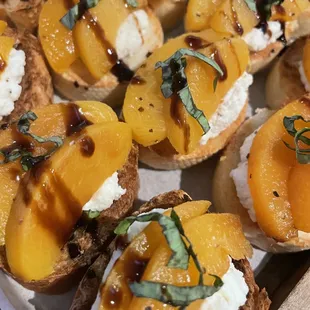 Pear and Mascarpone Crostini