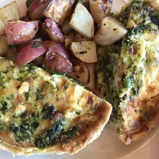 Spinach and Goat Cheese Quiche