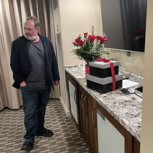 Delivered to our room at our hotel