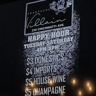 Champagne Villain