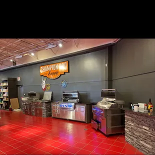 the inside of a restaurant