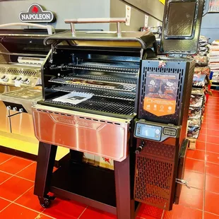 Gravity fed charcoal &amp; wood grill/smoker!! Wow