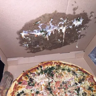 How my pizza arrived, an hour late