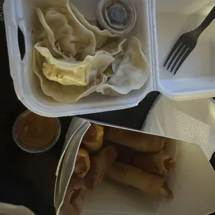 1. Pot Sticker Chicken  And Chicken Roll